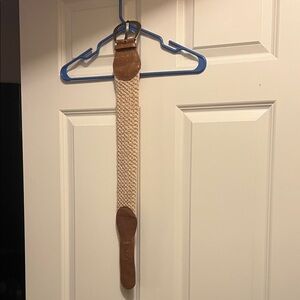 Woven Tan and Brown Belt